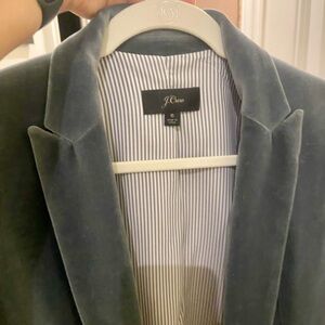 JCREW Green Velvet Blazer